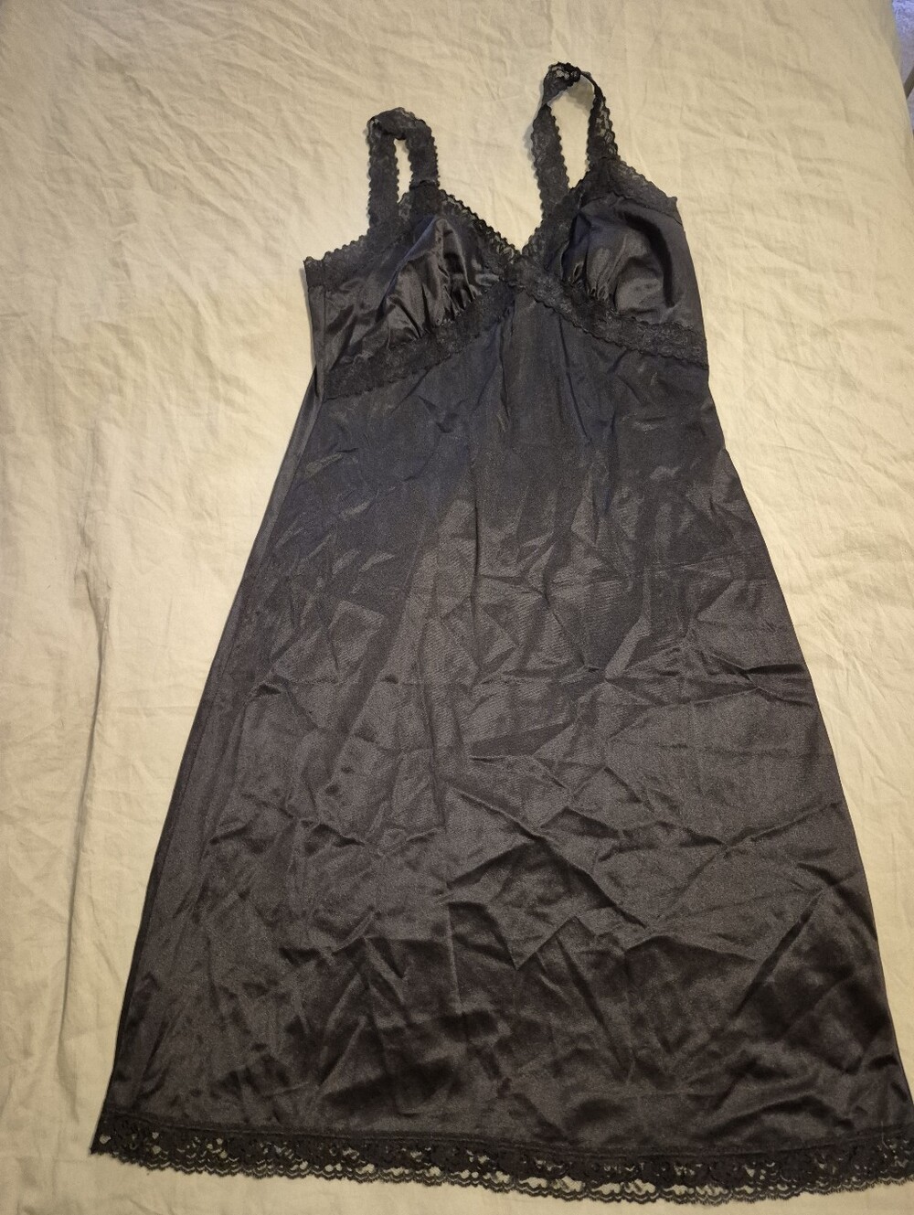 Black Lace-Trim Slip - Women Intimates